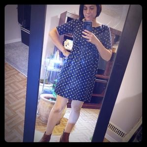 Polka dota blue dress